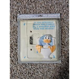 Vintage FIGI SWITCHEROO Light Switch Cover 1988 NIP Handpainted